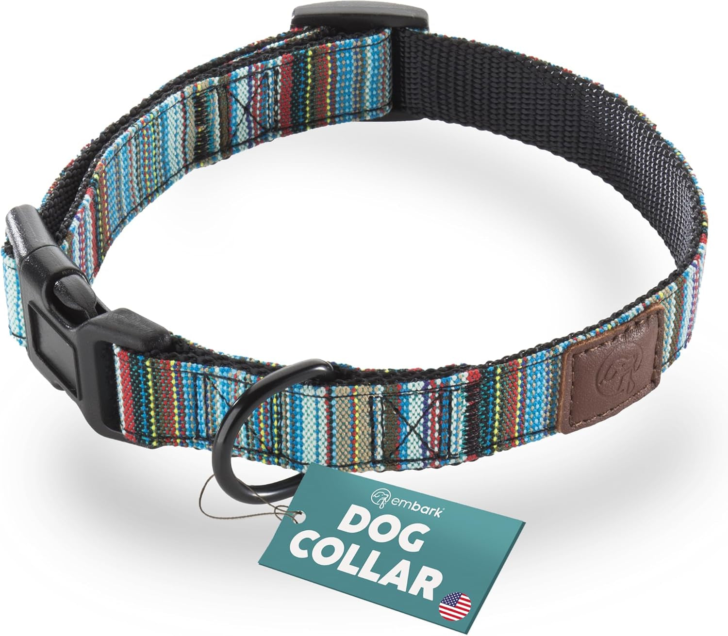 Embark Urban Dog Collar – Dog Collar Stylish & Durable Nylon Dog Collar for Large Dogs, Small Dogs & Medium Dogs.Comfortable Pet Collar Strong Buckles for Any Size Breed |Puppy Collars|